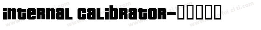 Internal Calibrator字体转换